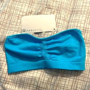 Size XS Fabletics bandeau sports bra top; work out sports bra
